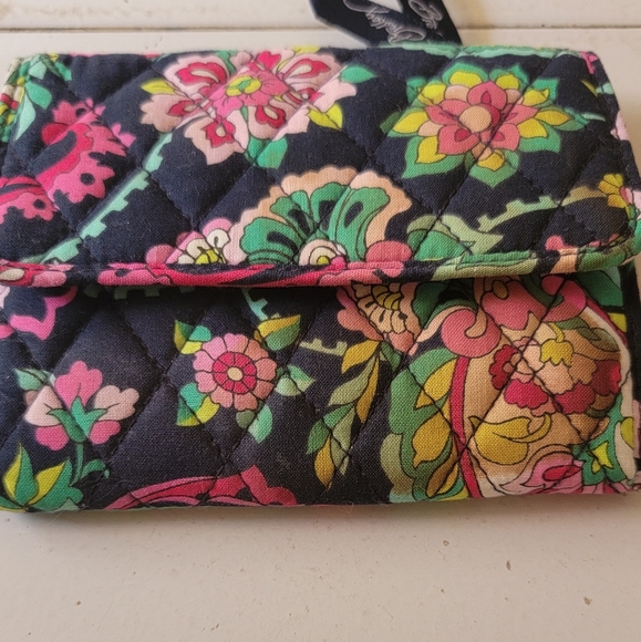 Vera Bradley Handbags - Vera Bradley Petal Paisley Retired Pattern Tri-Fold Wallet